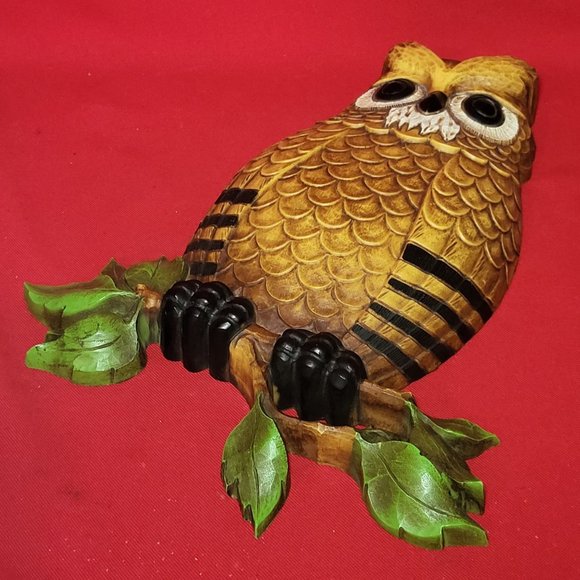 VTG Homco Plastic Owl Wall Hanging Plaque Decor - Picture 12 of 13